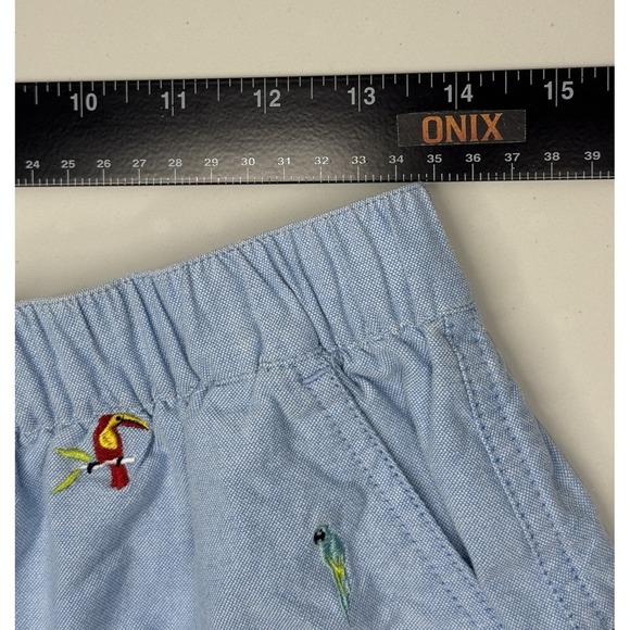 Chubbies Womens Khaki Chino Shorts Blue Parrot Bird‎ All Over Print 5.5" Inseam - Picture 9 of 11